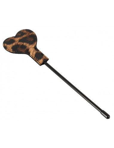 Leopard Frenzy - Hjerteformet Paddle Pisk - Leopard
