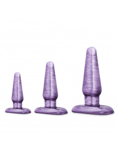 B Yours - Anal Plug Set - Purple Swirl