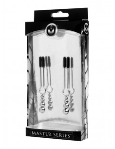 Master Series - Adorn Triple Bead Nipple Clamp Set - 60 Gram