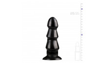 All Black - XXL Dildo - Anal Dildo - 17 Cm - Sort