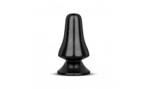 All Black - XXL Dildo - Butt Plug  - 13 Cm - Sort