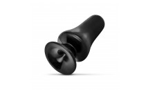 All Black - XXL Dildo - Butt Plug  - 13 Cm - Sort