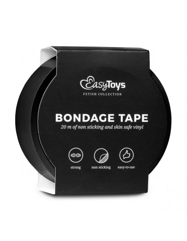 Easytoys - Bondage Tape - Sort - 20 Meter