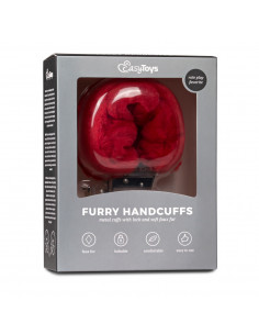 Furry - Plys Håndjern - Rød