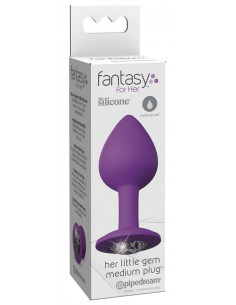 Fantasy For Her - Lilla - Butt Plug Med Sten -  Medium
