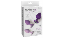 Fantasy For Her - Butt Plug Sæt Med Sten - Lilla