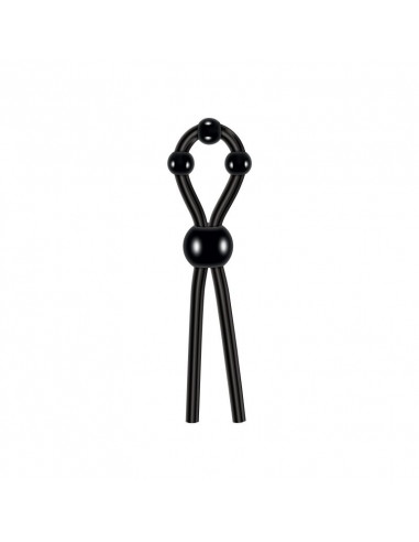 Evolved - Ultimate Silikone Lasso Cockring - Sort