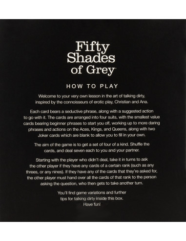 Fifty Shades of Grey - Play Nice Talk Dirty...