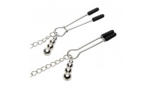 Fifty Shades Of Grey - Play Nice Satin Halsbånd & Nippel Klemmer