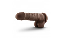 Dr. Skin - Realistisk dildo med sugekop 7,75'' - Chokolade