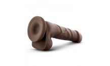Dr. Skin - Realistisk dildo med sugekop 7,75'' - Chokolade