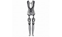 Christine - Catsuit Med Strømper - Sort