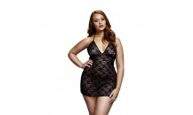 Baci - Sort blonde kjole - Plus Size