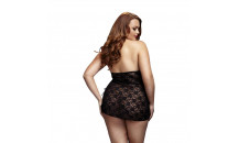 Baci - Sort blonde kjole - Plus Size