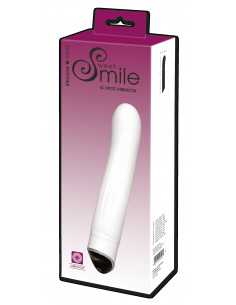 Sweet Smile - Lydsvag Dildo Vibrator - Hvid 2