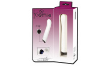 Sweet Smile - Lydsvag Dildo Vibrator - Hvid