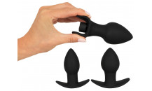 Black Velvet - Butt Plug Sæt + Vibro Bullet