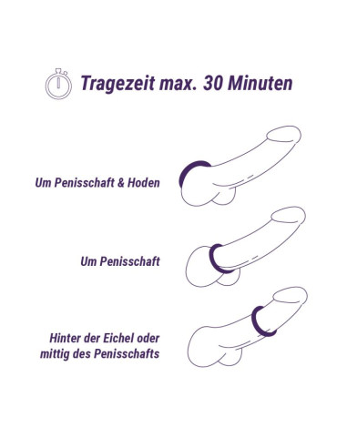 BONERS  - Large Cock Ring Set - 3 Stk