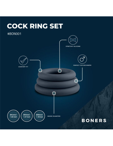 BONERS - Penisringe - 3 Stk