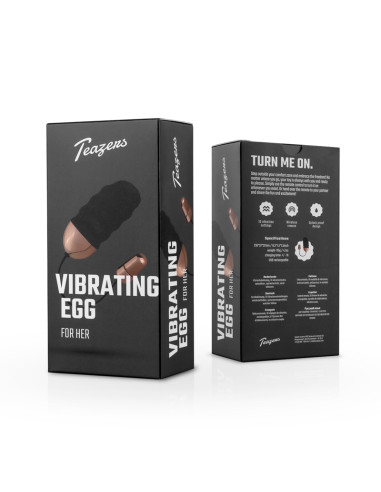 Teazers - Ribbet Vibrerende Æg Med Fjernbetjening