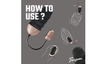 Teazers - Ribbet Vibrerende Æg Med Fjernbetjening