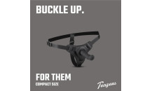 Teazers - Silikone Strap-On - Sort