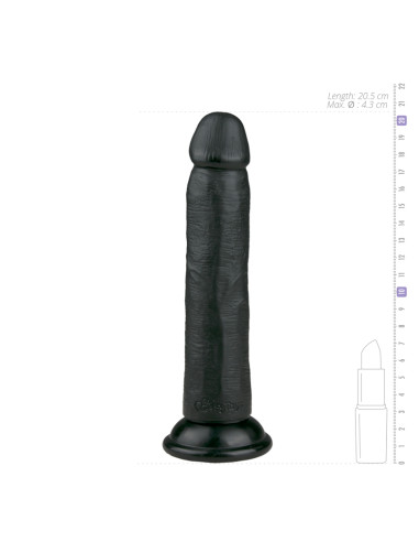 Realistic Dildo - 20,50 Cm - Sort
