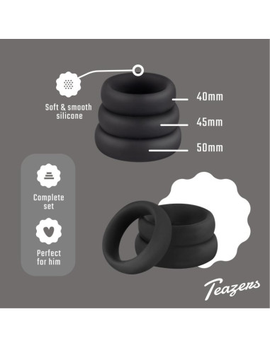 Teazers - Silikone Penisringe - 3 Stk
