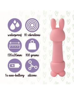 FeelzToys - Mister Bunny Massage Vibrator - Lyserød 2
