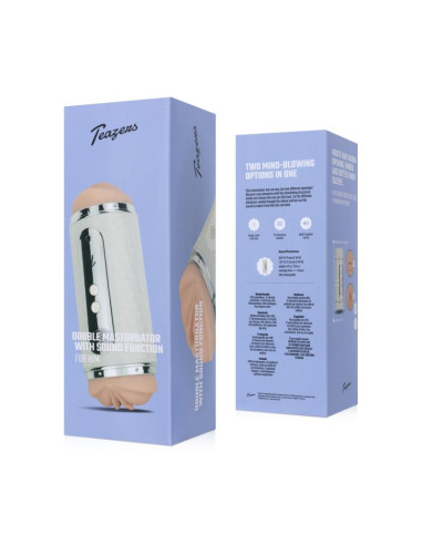 Teazers - Electric Masturbator Double-sided - Hvid