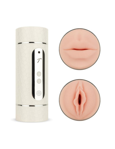 Teazers - Electric Masturbator Double-sided - Hvid