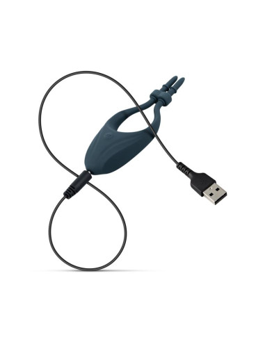 BONERS  - Vibrerende Justerbar Penisring - Blå