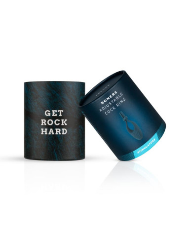 BONERS  - Vibrerende Justerbar Penisring - Blå