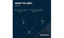 BONERS  - Vibrerende Justerbar Penisring - Blå