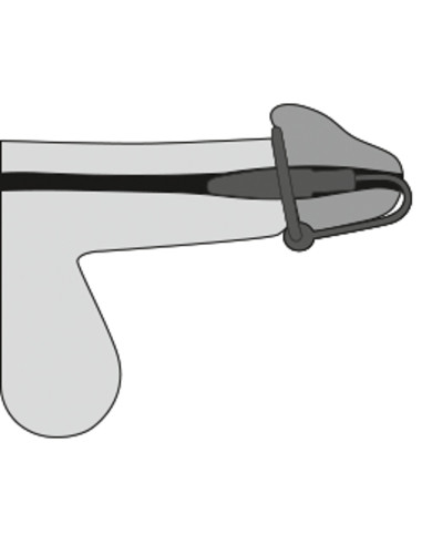 PENISPLUG - Dilator med silikone glansring