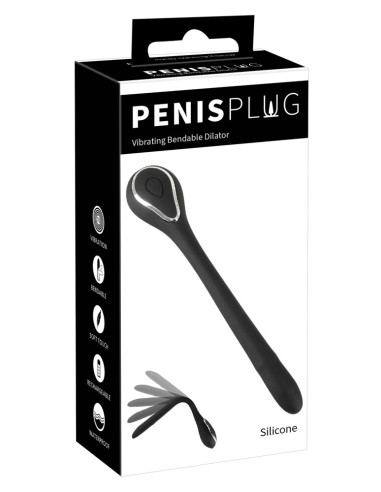 PENISPLUG - Vibrerende bøjelig dilator