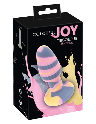 Colorful Joy Triple Color Butt Plug