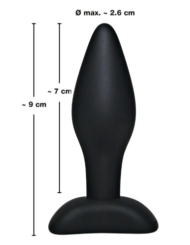 Black Velvet - Silicone Butt Plug - Small