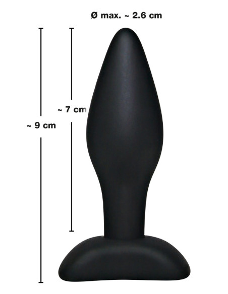 Black Velvet - Silicone Butt Plug - Small