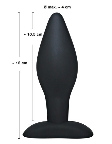 Black Velvet - Silicone Butt Plug - Large