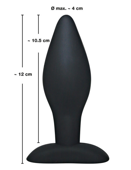 Black Velvet - Silicone Butt Plug - Large