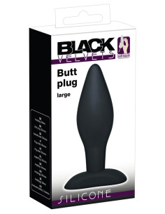 Black Velvet - Silicone Butt Plug - Large