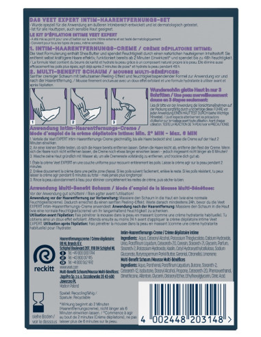 VeeT - EXPERT Intimt hårfjerningssæt