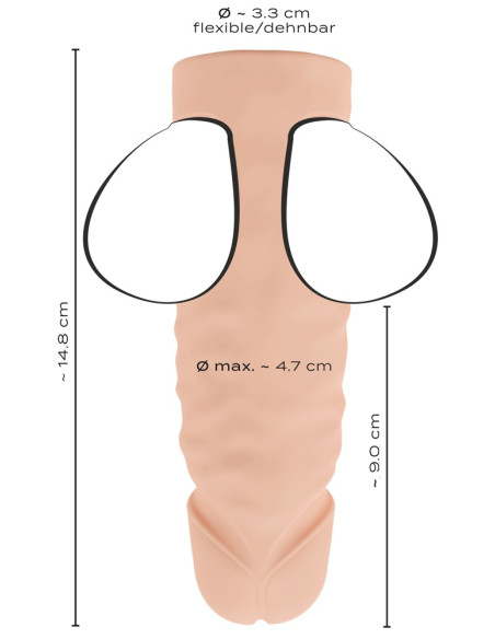 Realistixxx - Ball Stretcher Med Dildo