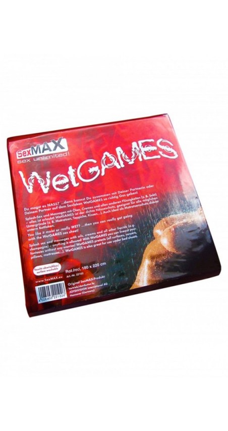 SexMAX WetGAMES Vinyl Sheet 180 x 220 cm - Red