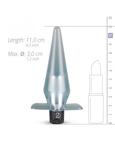 Vibrator Butt plug - Blå