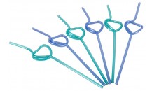 Heart-shaped Straws pack of 6