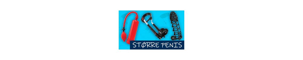 Få en større penis. Alle produkter til en stor penis finder du her.
